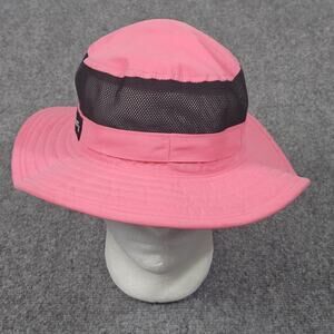 Columbia Pink Wide-Brim Sun Hat Youth Boonie Mesh Band Breathable Outdoor Nature